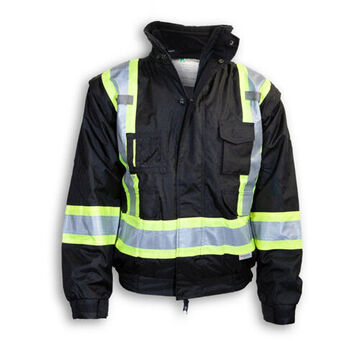 Rain Jacket, Black, Polyester