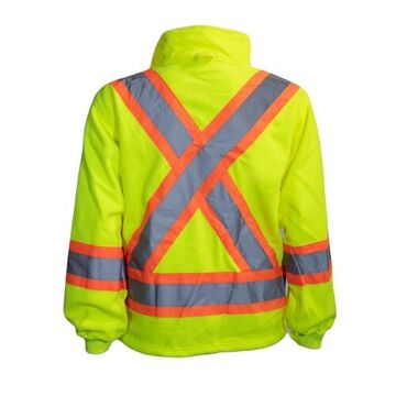 3-in-1 Rain Jacket, Lime Green, Polyester