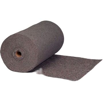Chiffon tapis entretient général, 150 pi lo, 36 po la, gris, fibre recyclé naturel et synthétique