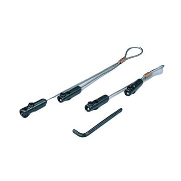 Short, Long Pulling Grip Set, 3/8 in Cable, 6500 lb, Galvanized Steel