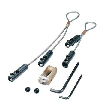 Conduit Pulling Grip Set, 3/8 in Cable, 1/4 in Eye dia, 6500 lb, Steel