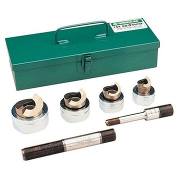 Conduit Punch Kit, 1/2-1-1/4 In Conduit Size, 10 Gauge Stainless Steel