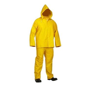 Costume de pluie, 5XL, jaune, PVC
