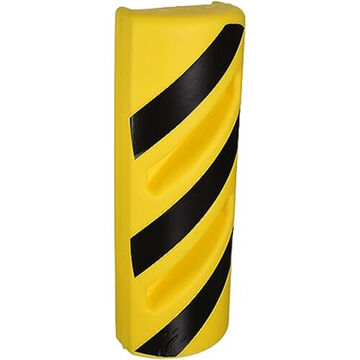 Magnetic Rack Protector, 15.5 In Ht, 5.3 In Wd, Polyethylene, Safety Yellow
