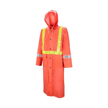 601 Tornado Traffic Rain Coat, Orange, Polyester/pvc