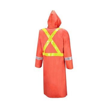 601 Tornado Traffic Rain Coat, M, Orange, Polyester/pvc