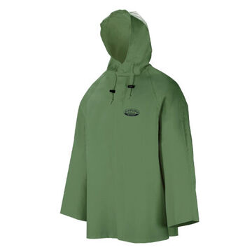 801 Hurricane Rain Jacket, L, Green, Pvc/polyester