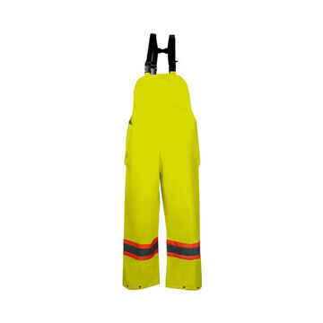 Pantalon de pluie haute visibilité, unisexe, L, jaune, polyuréthane
