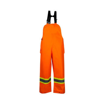 Pantalon de pluie haute visibilité, unisexe, orange, polyuréthane