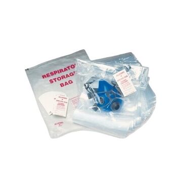 Disposable Respirator Storage Bag, 1-1/4 Mil Thk, Polymer