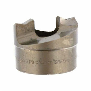 Round Self-centering Replacement Knockout Punch, 1-11/16 In Cutting Dia, 1-1/4 In Conduit/pipe