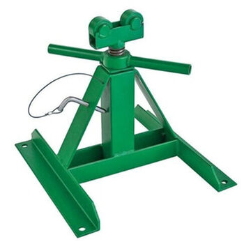 Screw Reel Stand, 2500 Lb, 15 In Lg, 13 To 27 In Ht, Steel