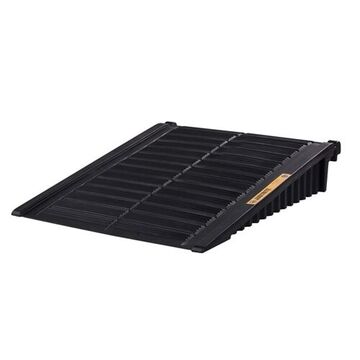 Rampe de palette de déversement carré, 11.25 po ha, 48 po la, 59.75 po lo, 1000 lb, polyéthylène