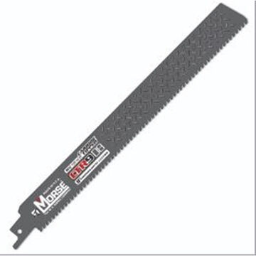 Reciprocating Saw Blade, 9 In Lg, 1 In Wd, 8 Tpi, Bi-metal