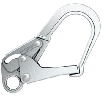 Personal Protective Equipment - Fall Protection - Carabiners - Self Locking  Rebar Snap Hook, 3600 Lb, 3.6 M, Forged Steel