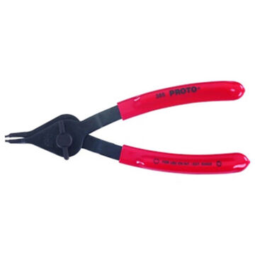 Convertible External Internal Retain Ring Plier, Straight, 0.047 In Jaw, Alloy Steel Jaw