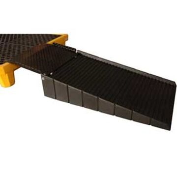 Drum Shed Loading Ramp, 11.25 In Ht, 48 In Wd, 59.75 In Lg, 1000 Lb, Polyethylene
