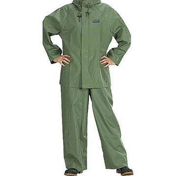 Costume de pluie ouragan 801, G, vert, PVC/polyester