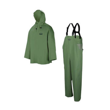 Costume de pluie ouragon 801, 2XG, vert, PVC/polyester