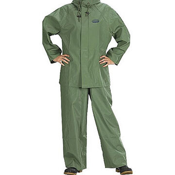 801 Hurricane Rainsuit, 2xl, Green, Pvc/polyester