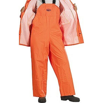Costume de pluie ouragan 801, P, orange haute visibilité, PVC/polyester