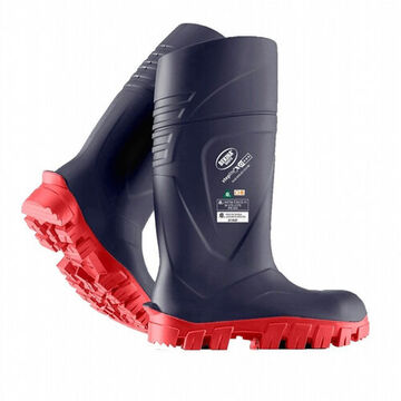 Lightweight Safety Boot, 16 In Ht, Navy Blue/red