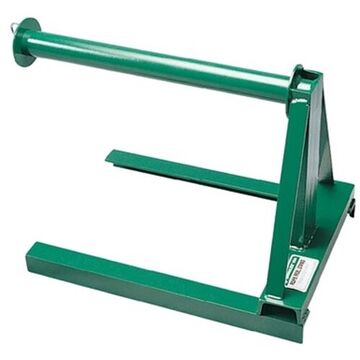Reel Rope Stand, 300 ft, 600 ft lg for 3/4 in and 7/8 in dia rope, Steel, Green