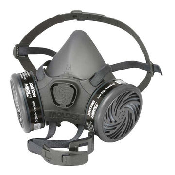 Half Mask Reusable Respirator, S, Drop Down, Gray