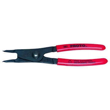 External Retaining Ring Plier, Standard, Alloy Steel Jaw