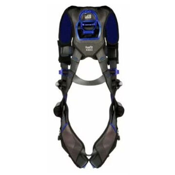 Comfort Vest Climbing/Positioning/Retrieval Safety Harness, XS, 310 lb, Gray, Polyester Strap