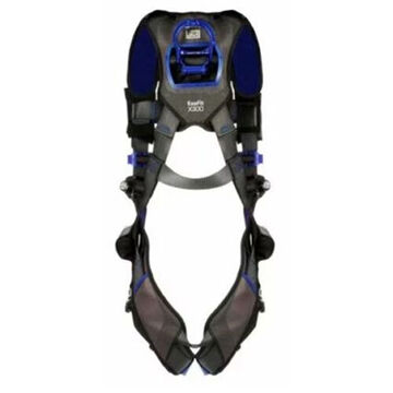 Comfort Vest Climbing/Positioning/Retrieval Safety Harness, 2XL, 310 lb, Gray, Polyester Strap