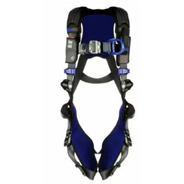 Comfort Vest Climbing/Positioning/Retrieval Safety Harness, 2XL, 310 lb, Gray, Polyester Strap