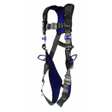 Comfort Vest Climbing/Positioning/Retrieval Safety Harness, XS, 310 lb, Gray, Polyester Strap