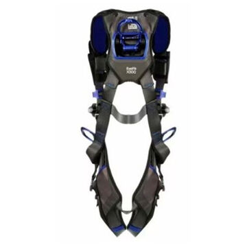 Comfort Vest Climbing/Positioning/Retrieval Safety Harness, XS, 310 lb, Gray, Polyester Strap