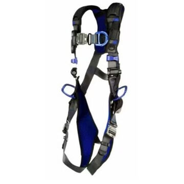 Comfort Vest Climbing/Positioning/Retrieval Safety Harness, XS, 310 lb, Gray, Polyester Strap