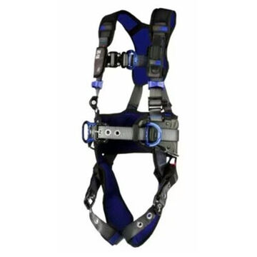 Comfort Wind Energy Climbing/Positioning Safety Harness, L, 420 lb, Gray, Polyester Strap