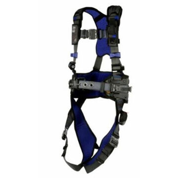 Safety Harness Comfort Mining, L, 310 Lb, Gray, Polyester Strap