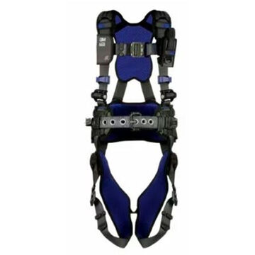 Comfort Mining Safety Harness, XL, 310 lb, Gray, Polyester Strap