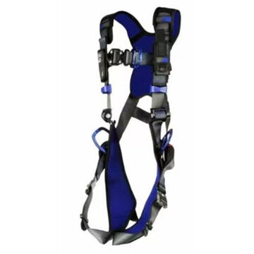 Comfort Wind Energy Climbing/Positioning Safety Harness, 2XL, 420 lb, Gray, Polyester Strap