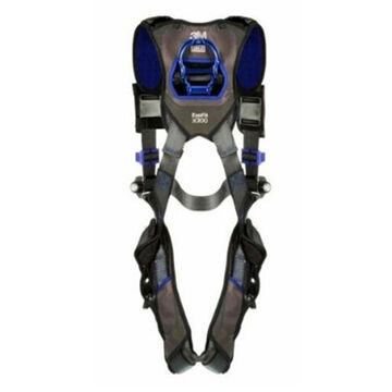 Comfort Vest Climbing/Positioning/Retrieval Safety Harness, S, 310 lb, Gray, Polyester Strap