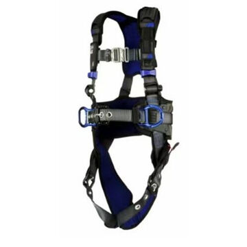 Comfort Construction Climbing/Positioning Safety Harness, XL, 310 lb, Gray, Polyester Strap