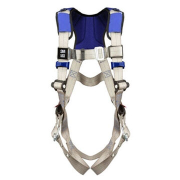 General Purpose Safety Harness, S, 310 lb, Gray, Polyester Strap