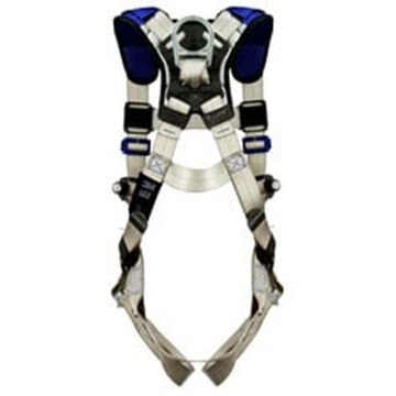 General Purpose Safety Harness, S, 310 lb, Gray, Polyester Strap