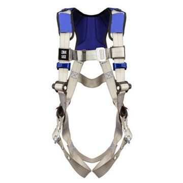 General Purpose Safety Harness, M, 310 lb, Gray, Polyester Strap