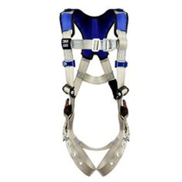 General Purpose Safety Harness, S, 310 lb, Gray, Polyester Strap