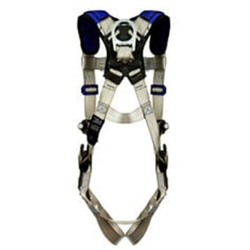 General Purpose Safety Harness, S, 310 lb, Gray, Polyester Strap