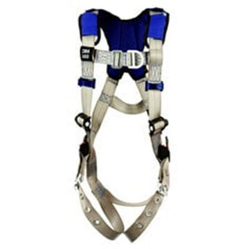 General Purpose Safety Harness, XL, 310 lb, Gray, Polyester Strap