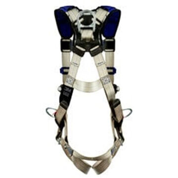 General Purpose Safety Harness, L, 310 lb, Gray, Polyester Strap