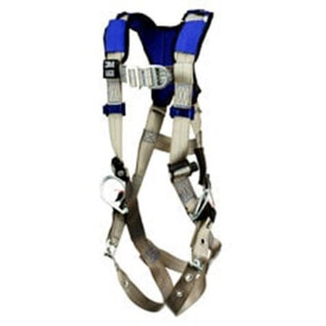 General Purpose Safety Harness, S, 310 lb, Gray, Polyester Strap