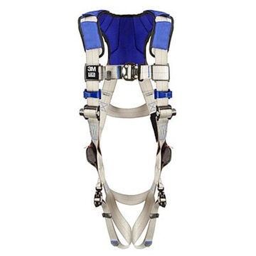 General Purpose Safety Harness, S, 310 lb, Gray, Polyester Strap